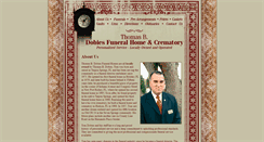 Desktop Screenshot of dobiesfuneralhome.com